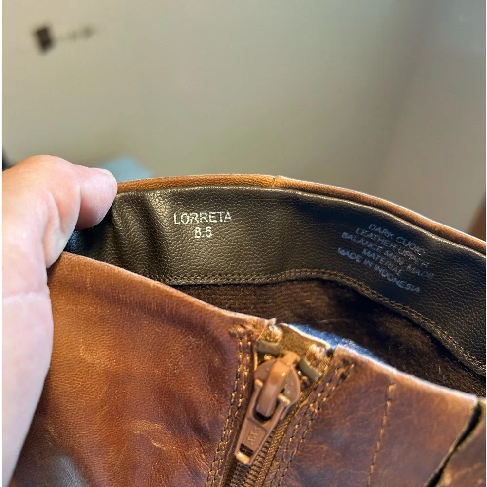 Women’s 8.5 Steve Madden Loretta leather slouch ankle boots - Picture 4 of 6